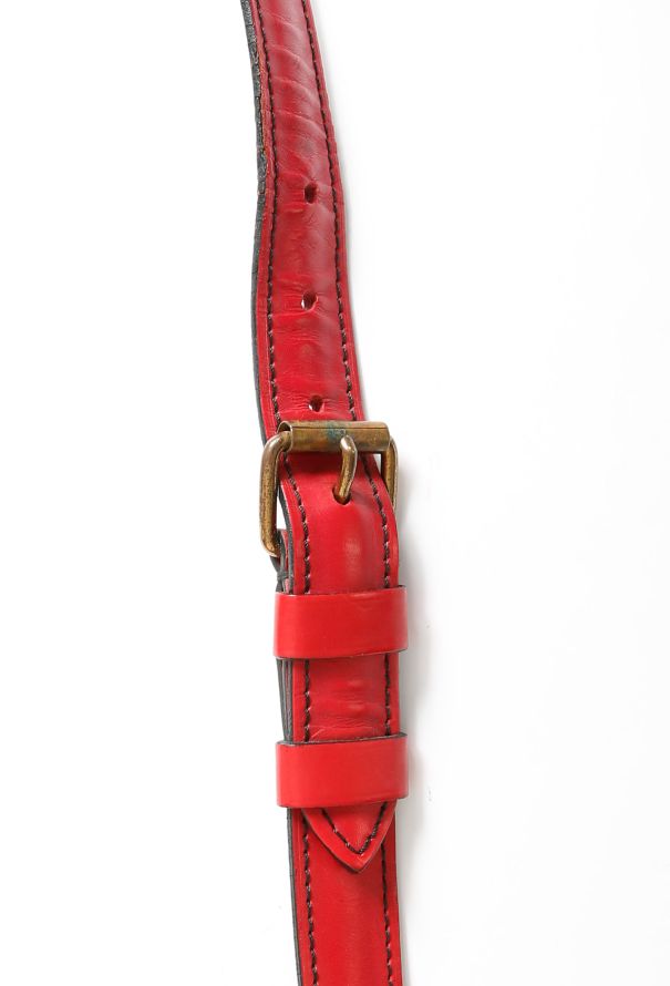 Louis Vuitton Red Epi Cartouchiere Bag - 14