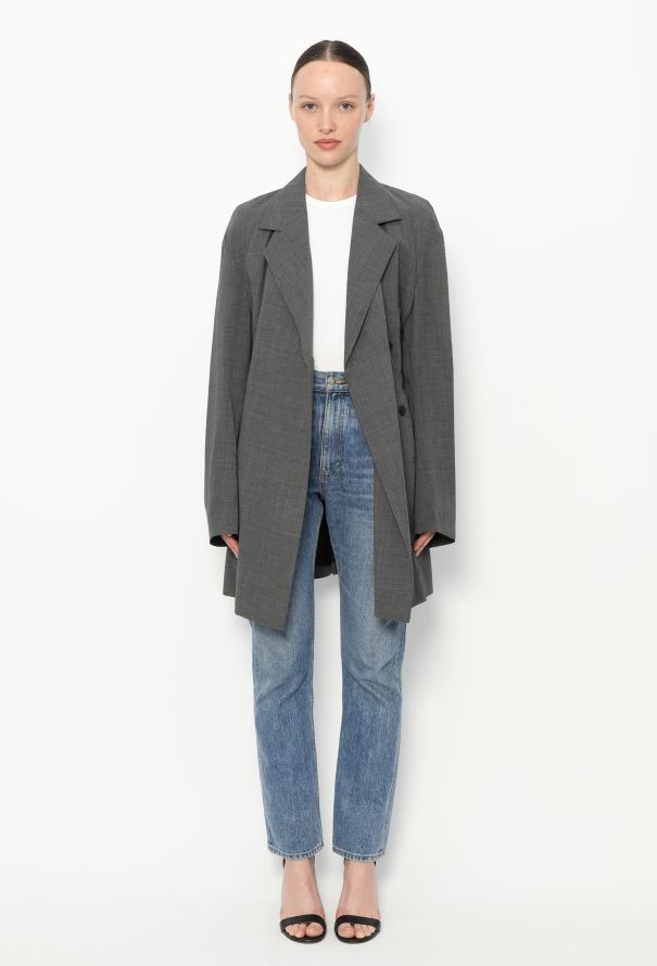 Céline F/W 2017 Belted Crêpe Blazer - 3