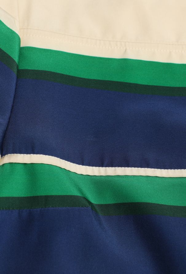 Céline S/S 2011 Striped Bicolor Silk Top - 8