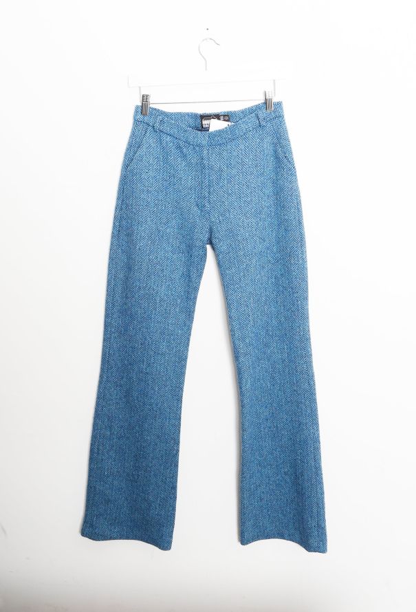 House Of Holland Herringbone Wool Trousers - 6