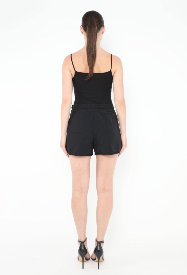 Balenciaga 2011 Abstract Silk Twill Shorts - 4