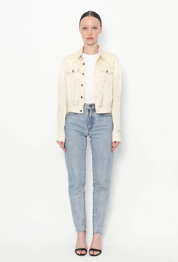Balenciaga S/S 2003 Cropped Zip Top - 3
