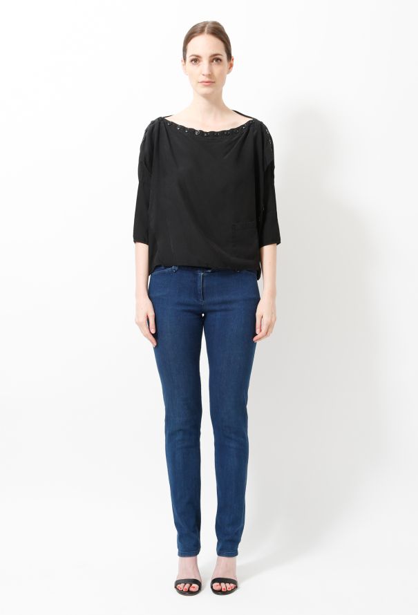 Balenciaga 2003 Buttoned Crop Top - 2