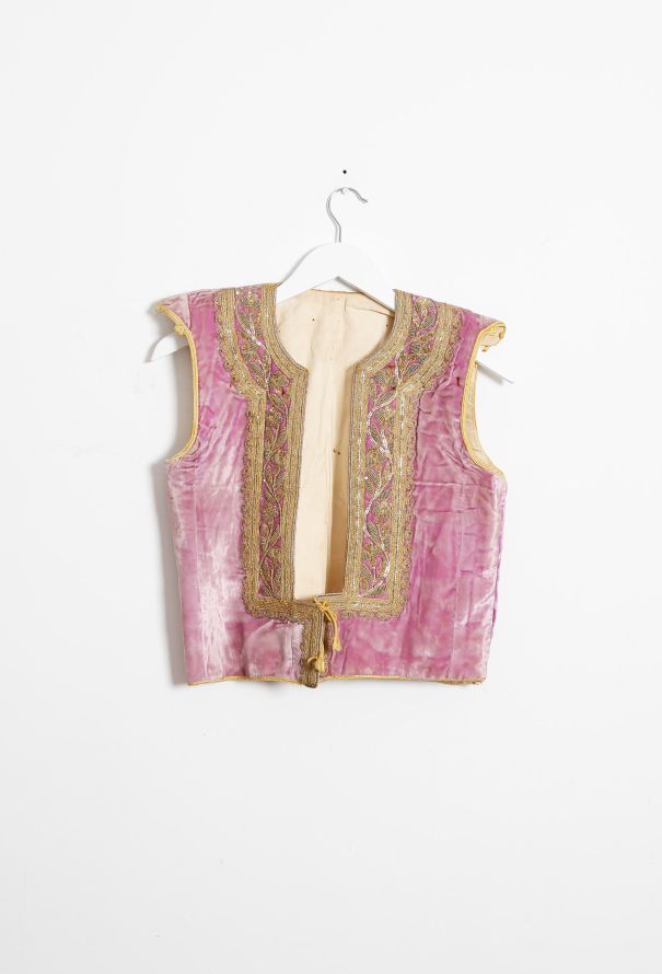 World Treasures Tunisian Velvet Embroidered Vest - 9