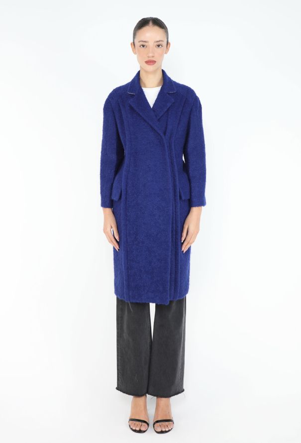 Dior Raf Simons 2014 Mohair Notched Coat - 2