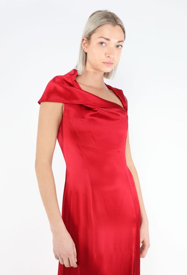 Myrene De Premonville '90s Cowl Slit Gown - 3