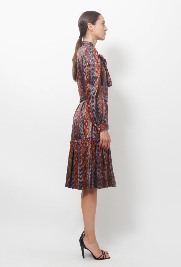 Exquisite Vintage Aztec Print Dress - 7