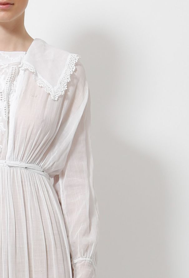 Cotton Lace Embroidered Dress - 3