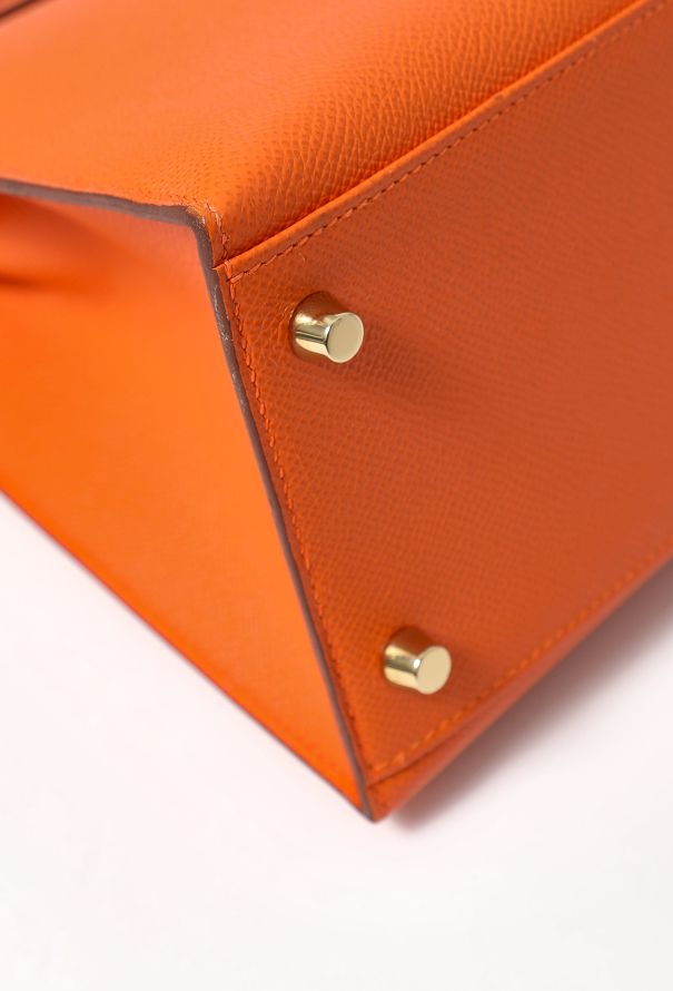 Hermès Orange H Epsom Kelly Sellier 32 - 11