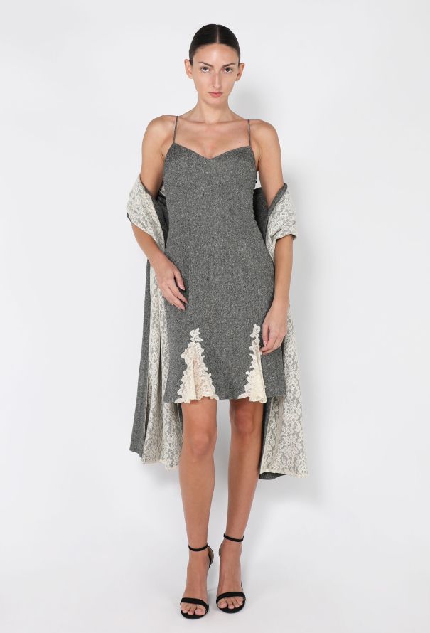 Dior Wool  Tweed & Lace Dress Ensemble, 1998 - 6
