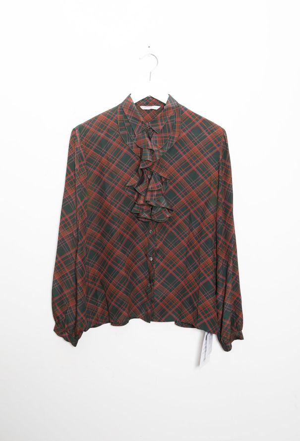 Ruffled Tricolor Blouse - 8
