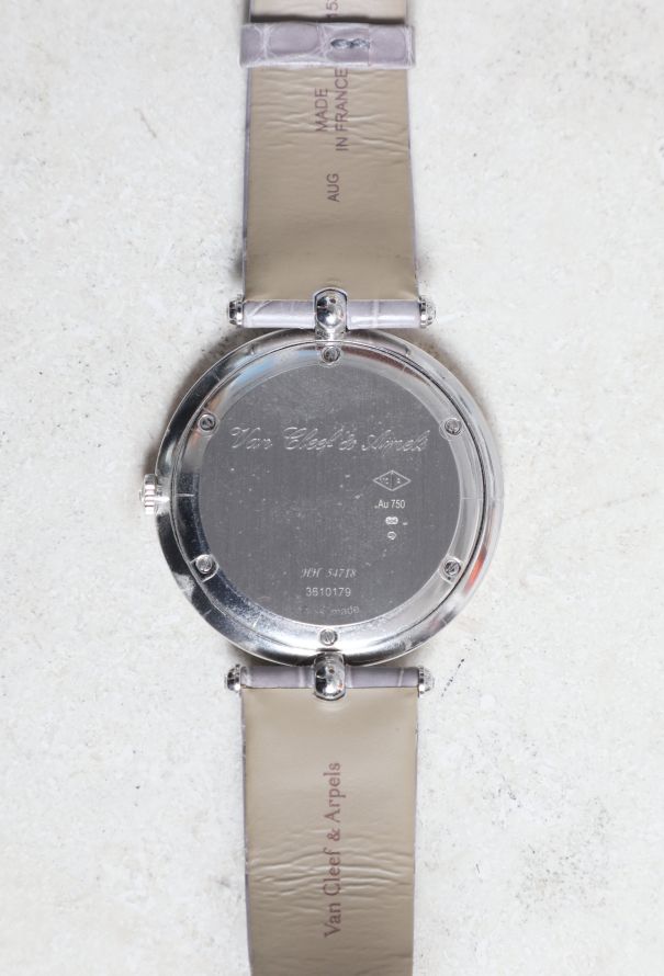 Van Cleef & Arpels 18k White Gold and Diamond 42mm Watch - 4