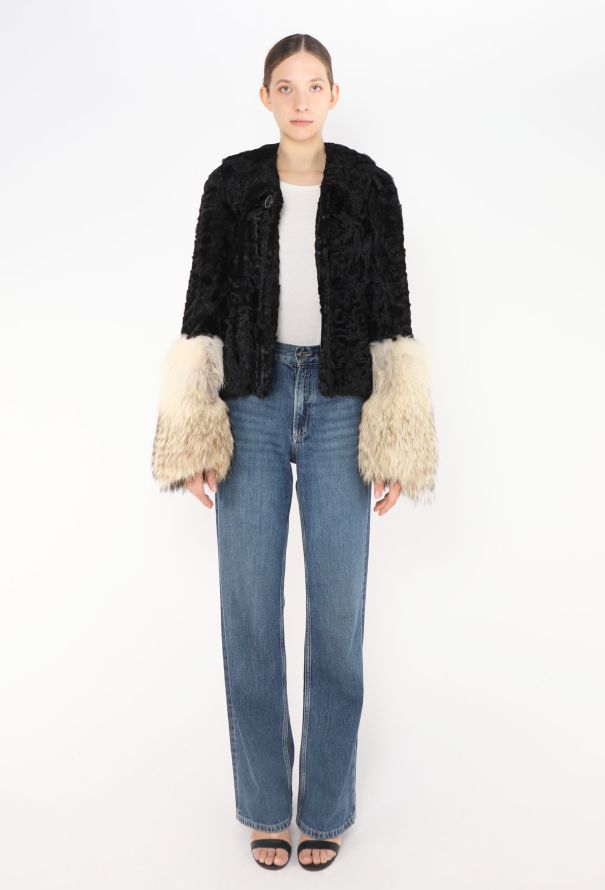 Revillon '90s Astrakhan Coyote Fur Jacket - 4