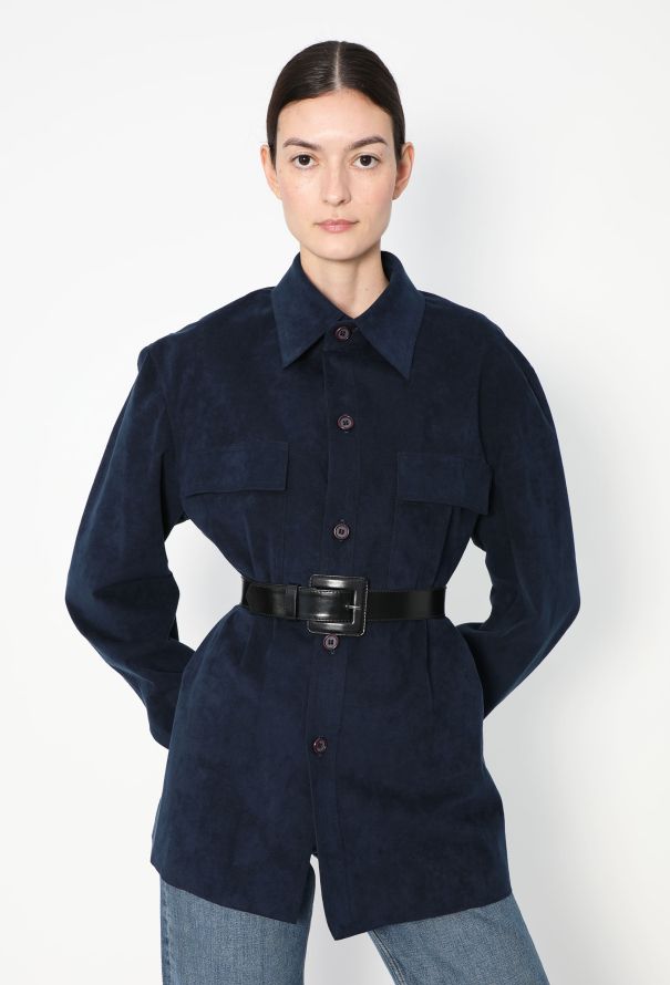 Halston Early '70s Ultrasuede Overshirt - 4