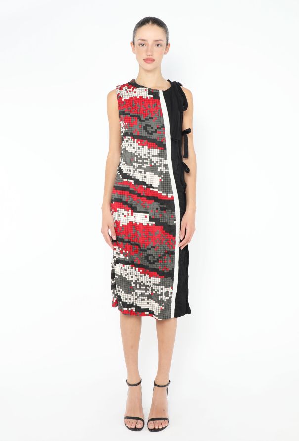 Prada S/S 2009 Crinkled Graphic Dress - 1