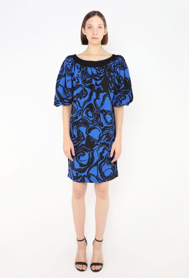 Saint Laurent CAMPAIGN S/S 1984 Graphic Tunic Dress - 1