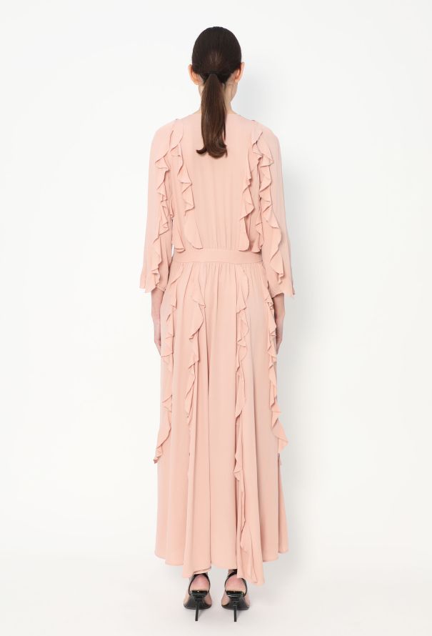 Valentino S/S 2015 Ruffled Crêpe Dress - 5