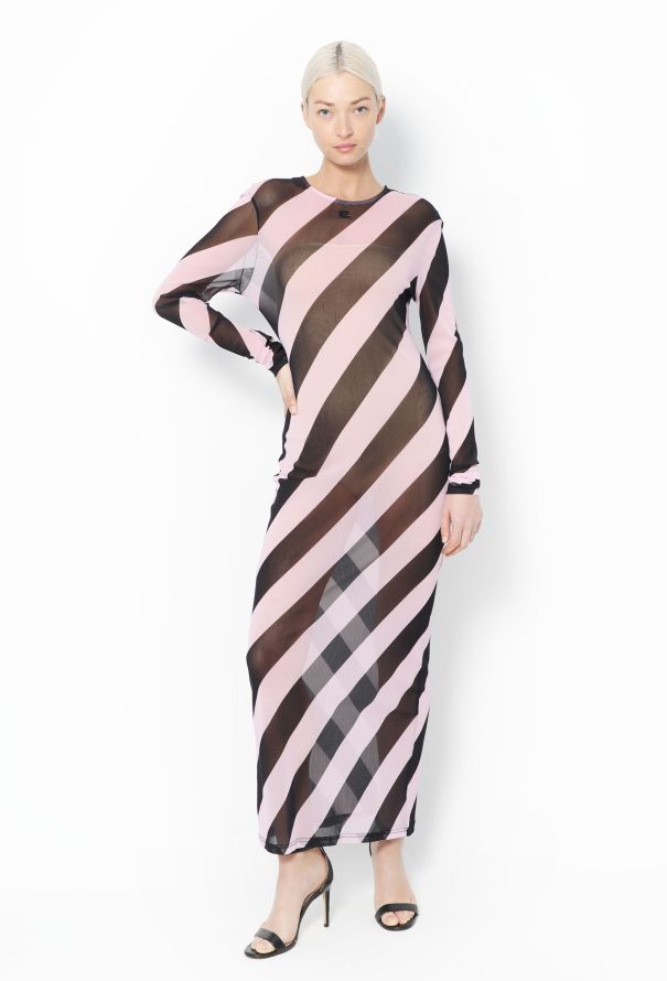 Courrèges 2022 Bicolor Striped Tunic Dress - 3