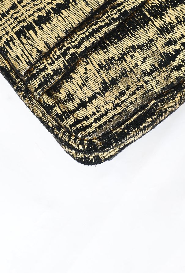 Fendi Metallic Tiger Print Clutch - 8