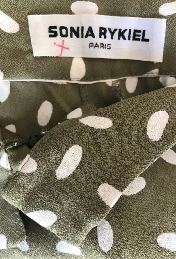 Sonia Rykiel Vintage Polka Dot Wide Leg Pants - 6