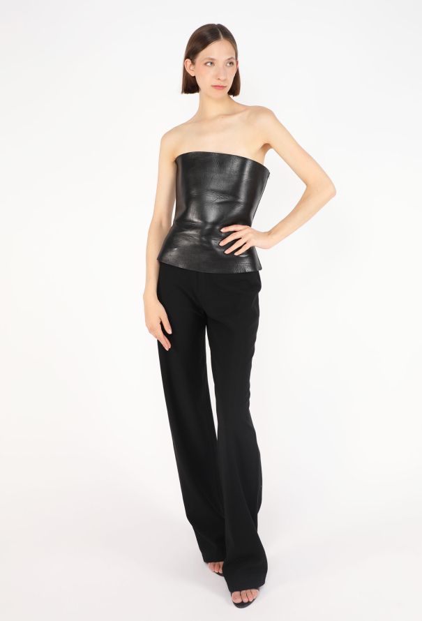 Saint Laurent Strapless Leather Bustier, S/S 2001 - 5