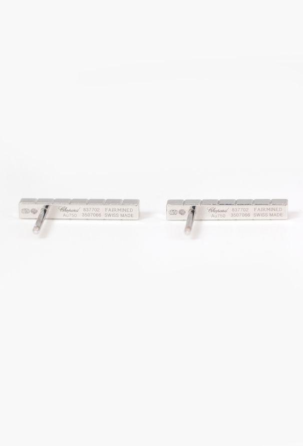 Chopard 18k White Gold Ice Cube Earrings - 6