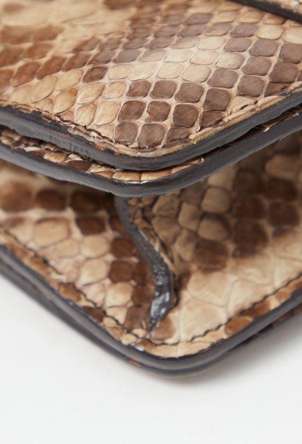 Céline Mini Python Classic Box Bag Beige and brown - 8