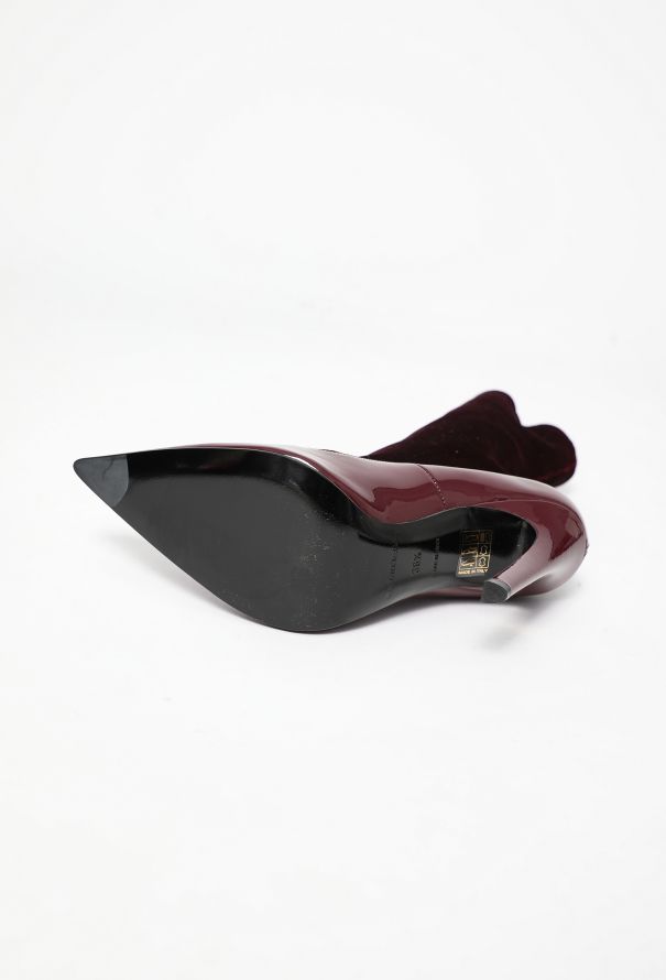 Balenciaga 2023 Velvet Knife Patent Boots - 6