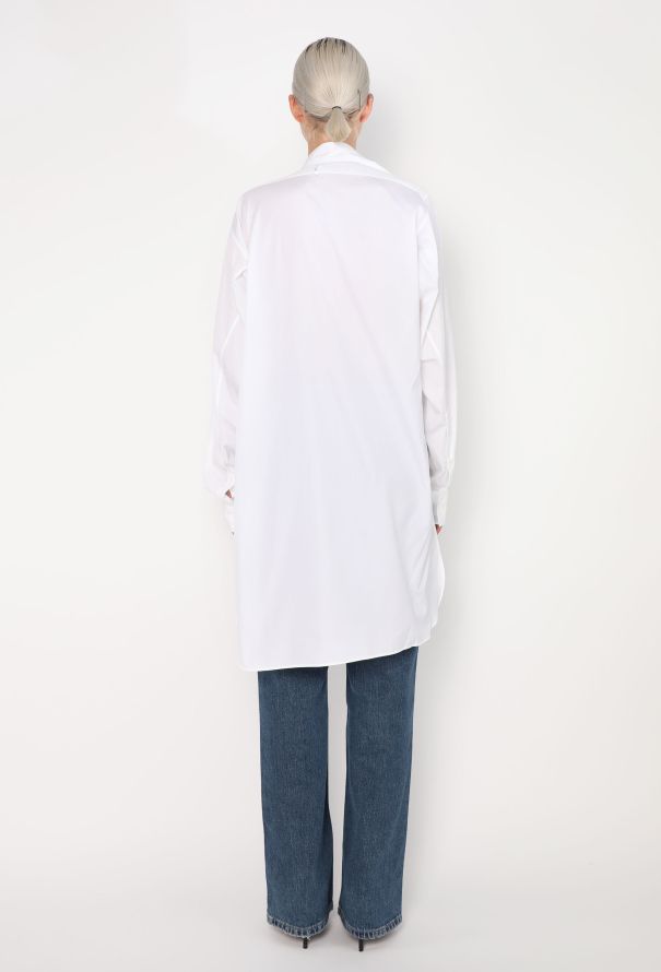 Loewe 2023 Asymmetrical Poplin Tunic - 5
