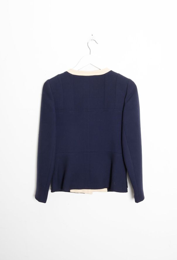 Jean Patou '60s Bicolor Tailored Piqué Jacket - 7