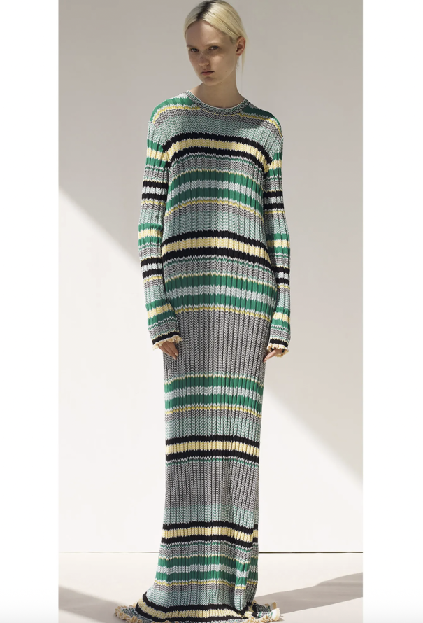 Céline Ribbed Chevron Knit Dress, Resort 2015 - 2
