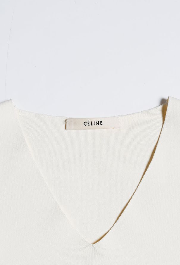 Céline V-Neck Jersey Dress - 5
