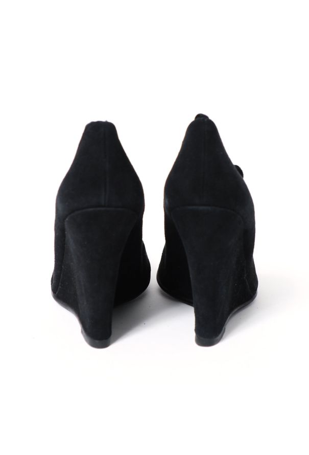 Exquisite Vintage Norma Kamali 1985 Suede Ballet Wedges - 4