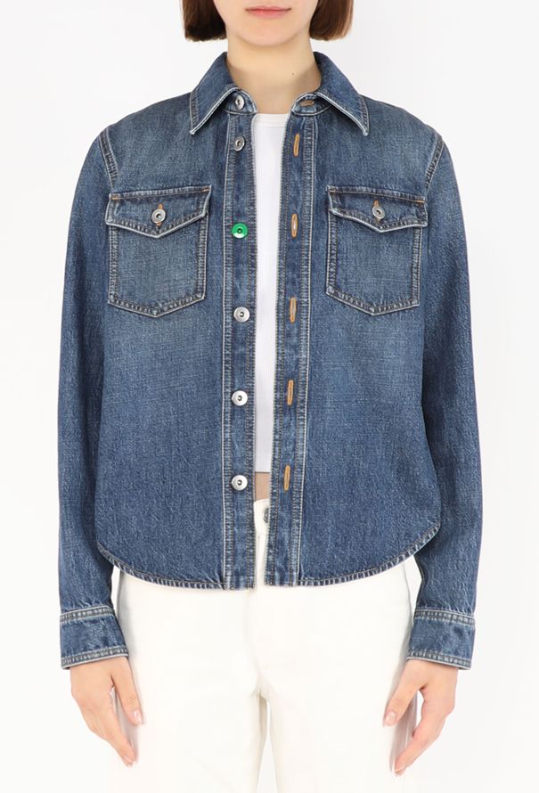 Bottega Veneta Washed Denim Overshirt, 2022 - 5