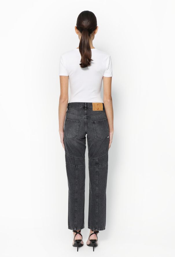 Martine Rose F/W 2020 Charcoal grey Raised Seam Jeans - 5