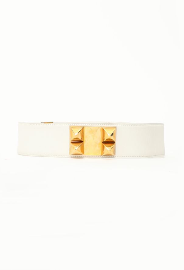 Hermès 1987 'Collier de Chien' Gulliver Leather Belt - 2