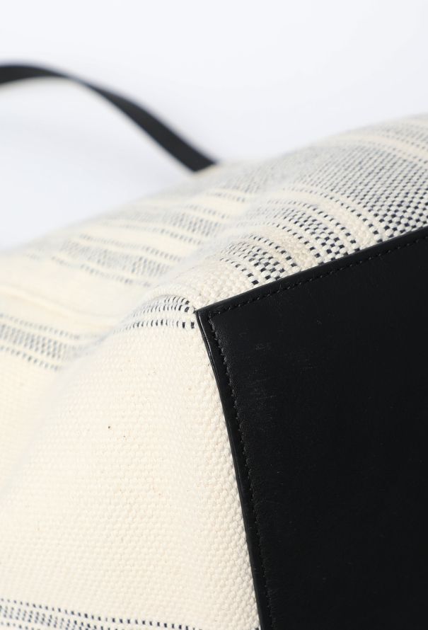 Céline Striped Canvas Phantom Tote - 8