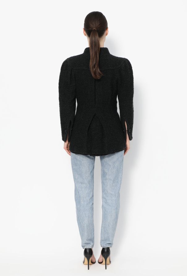 Ossie Clark Rare '70s Belted Bouclé Jacket - 5
