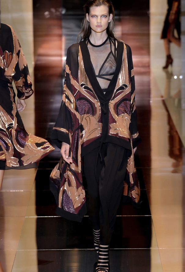 Gucci Art Nouveau Kaftan & Mesh Bralette, S/S 2014 - 2