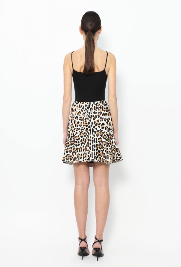 Alaïa Calf Hair Fluted Leopard Skirt - 4