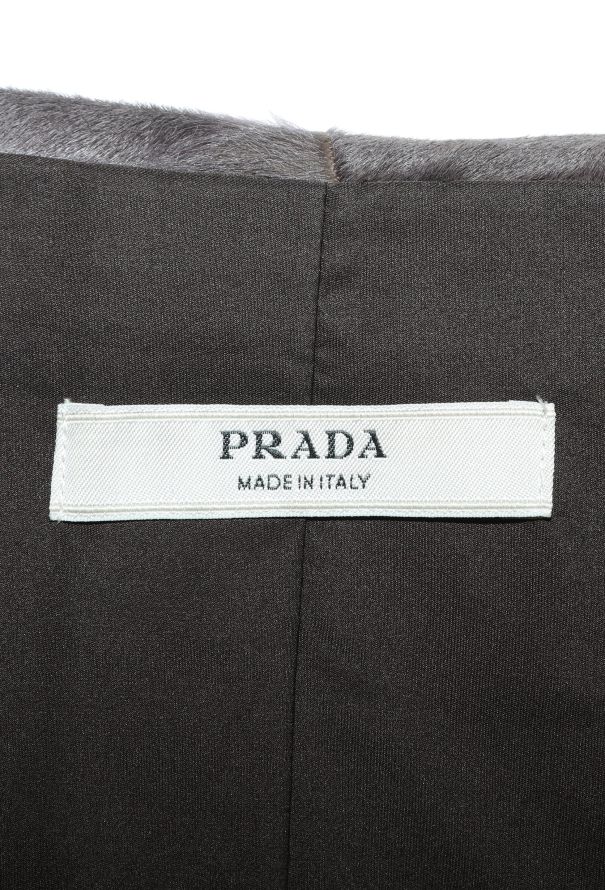 Prada 2000 Pony Hair Shawl Jacket - 6