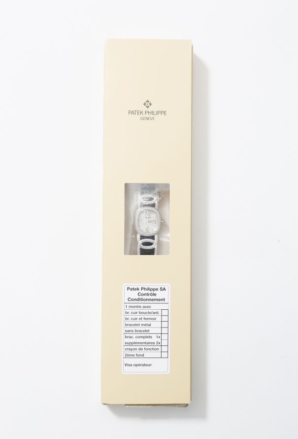 Patek Philippe 18k White Gold & Diamond Ellipse Watch - 2