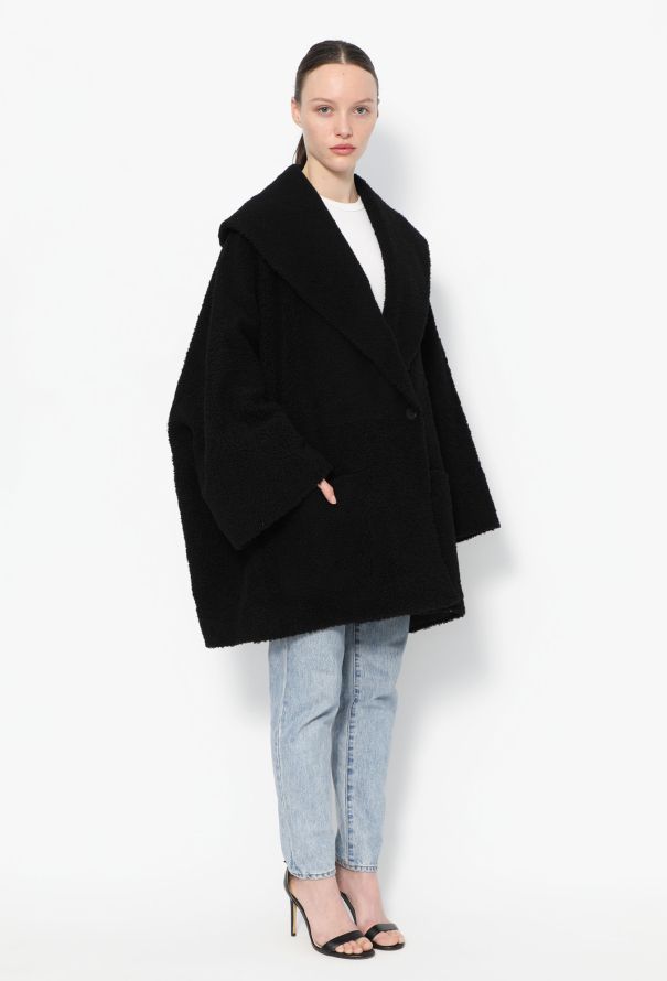 The Row 2021 Misaki Bouclé Shearling Coat - 4