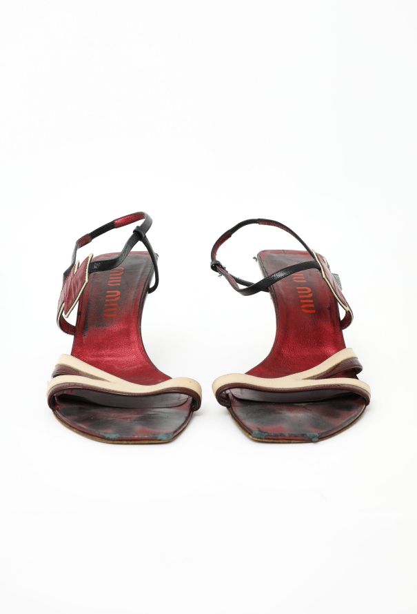 Miu Miu CAMPAIGN S/S 2000 Lightning Bolt Sandals - 5