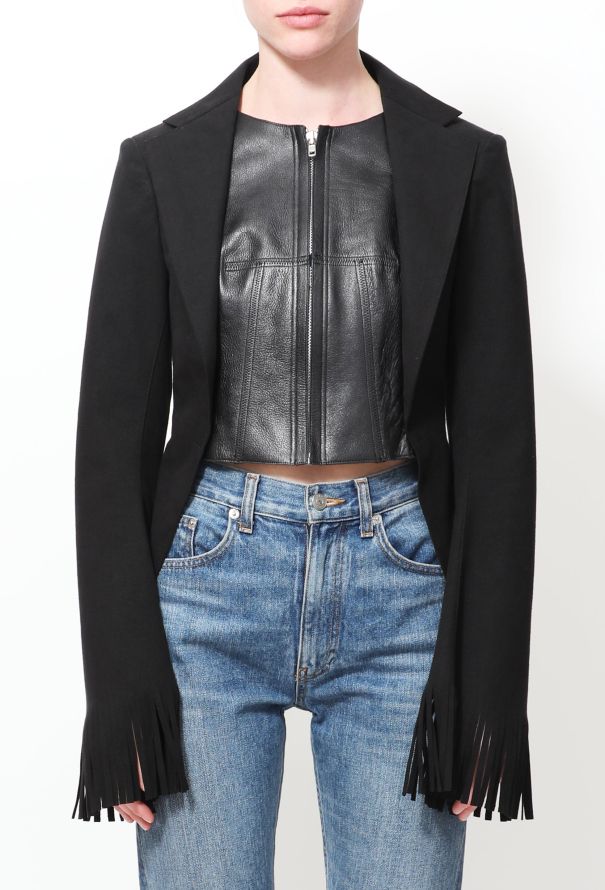 Junya Watanabe S/S 2014 Leather Fringed Suede Jacket - 3