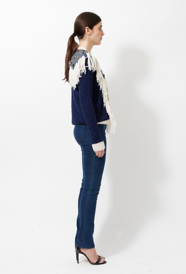 Rodarte F/W 2013 Cashmere Jeweled Cardigan - 4