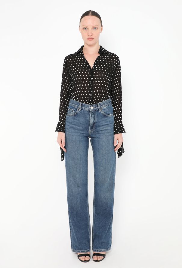 Saint Laurent 2017 Polka Dotted Blouse - 2
