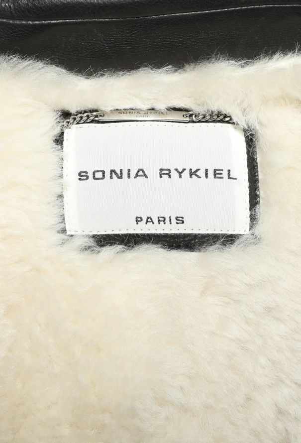Sonia Rykiel F/W 2018 Shearling-lined Biker Jacket - 7