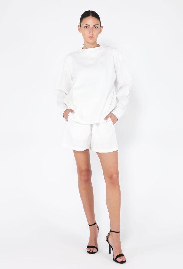 The Row Brushed Cotton Shorts Set, 2021 - 1