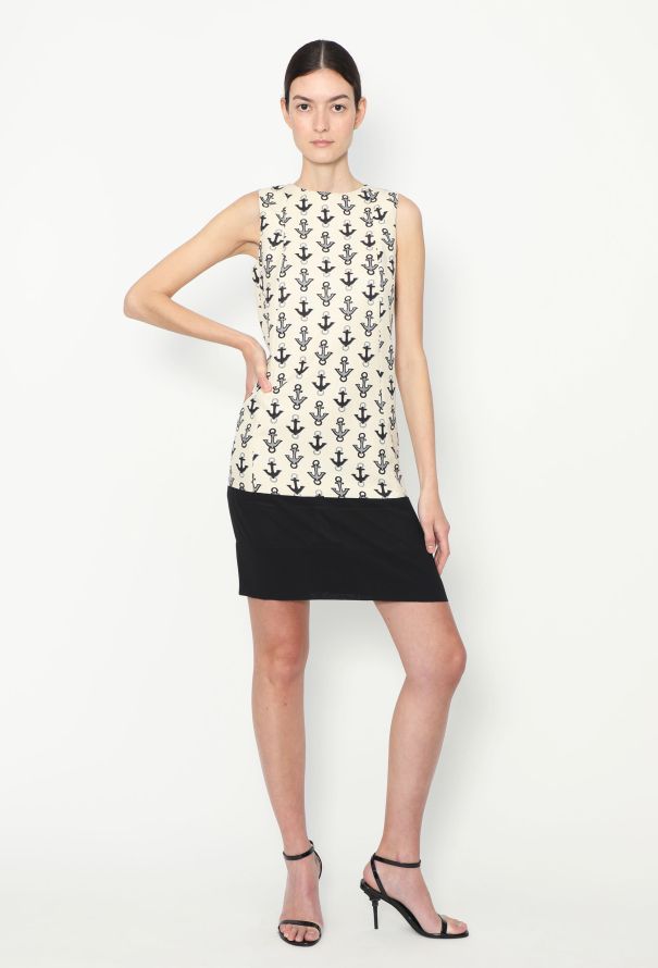 Balenciaga 2011 Anchor Printed Dress - 1